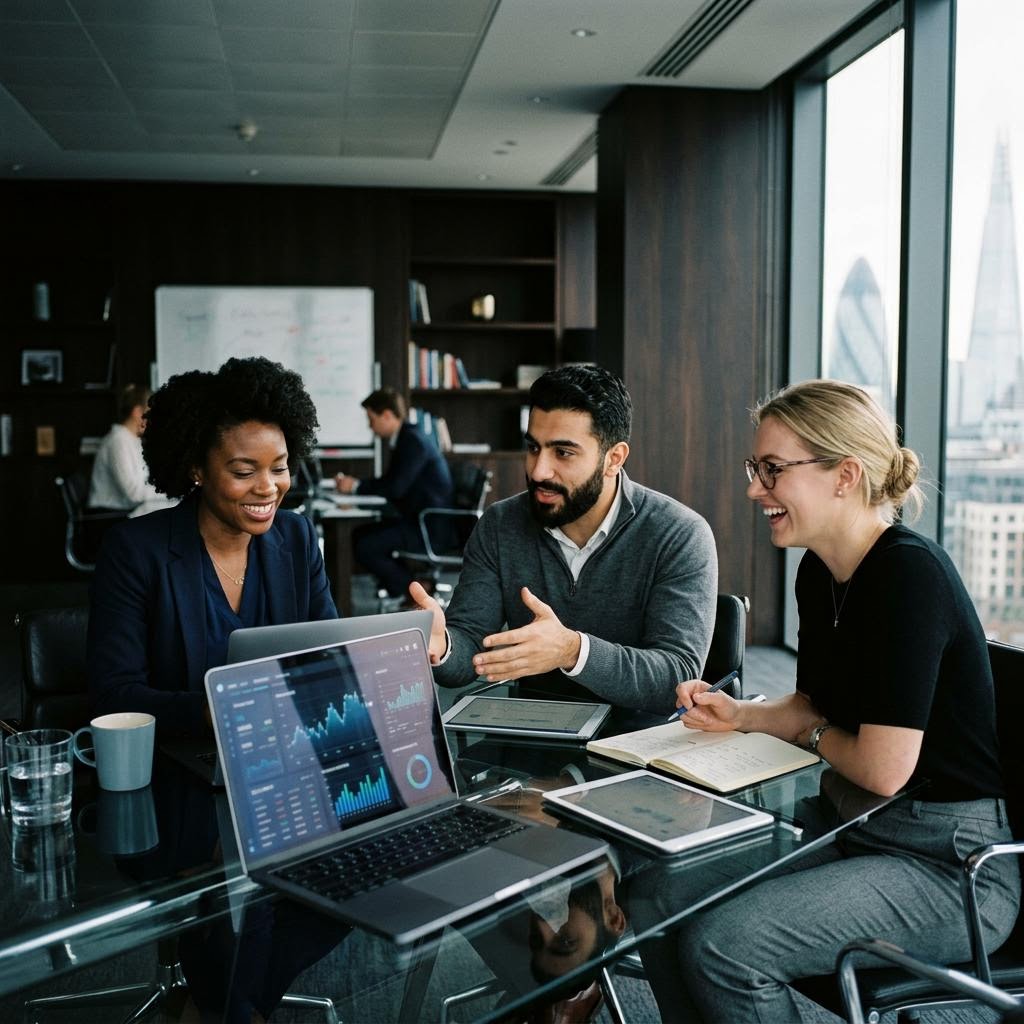 Équipe d'ingénieurs et analystes Bruyère Gainif en session de monitoring